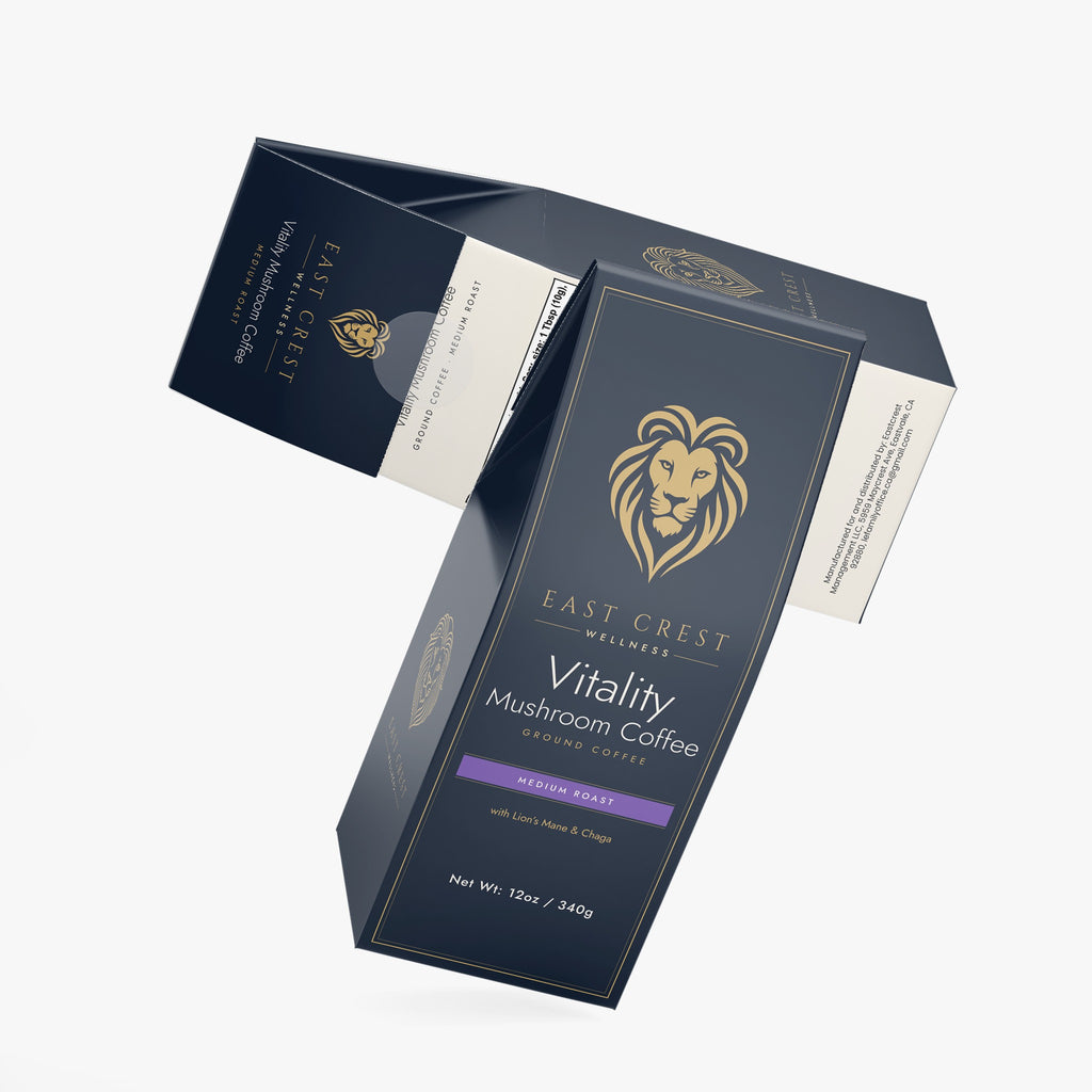 East Crest Wellness Vitality Mushroom Coffee (Medium Roast)