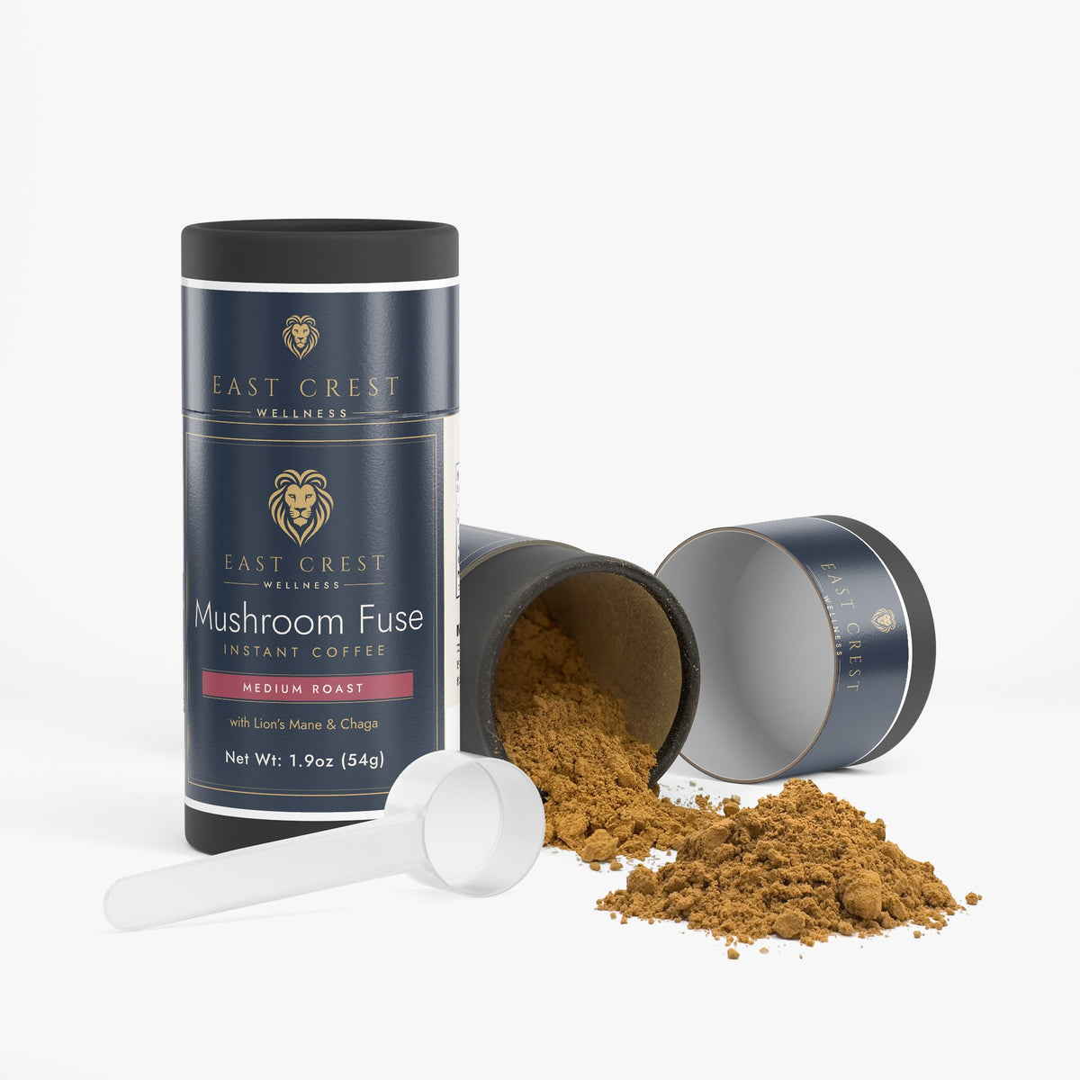 East Crest Wellness Mushroom Fuse Instant Coffee (Medium Roast)