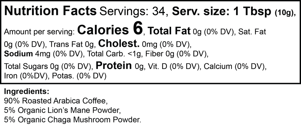 East Crest Wellness Vitality Mushroom Coffee (Medium Roast)