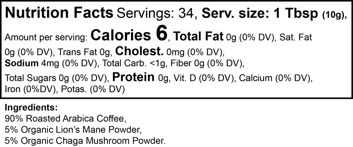 East Crest Wellness Vitality Mushroom Coffee (Medium Roast)