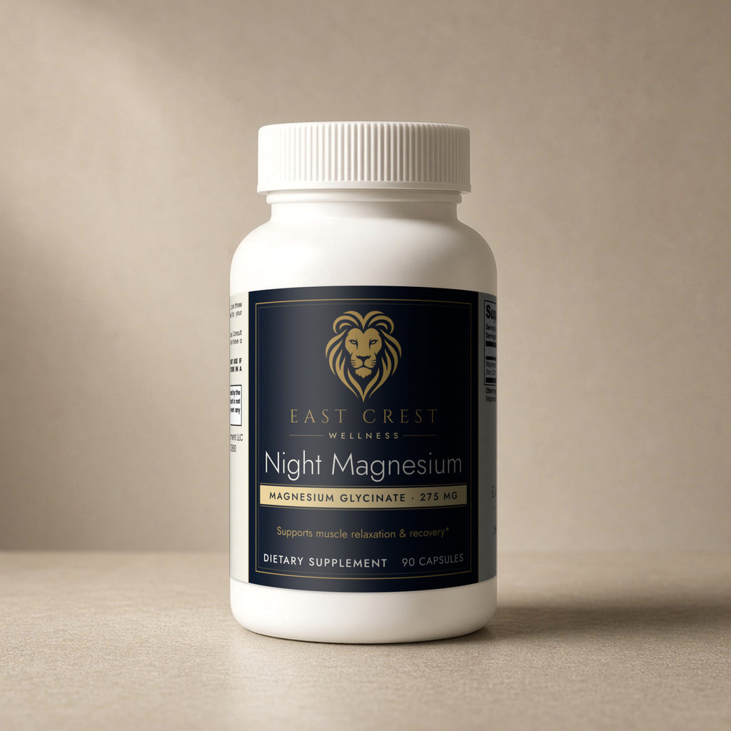 East Crest Wellness Night Magnesium, magnesium glycinate 275 mg, 90 capsules
