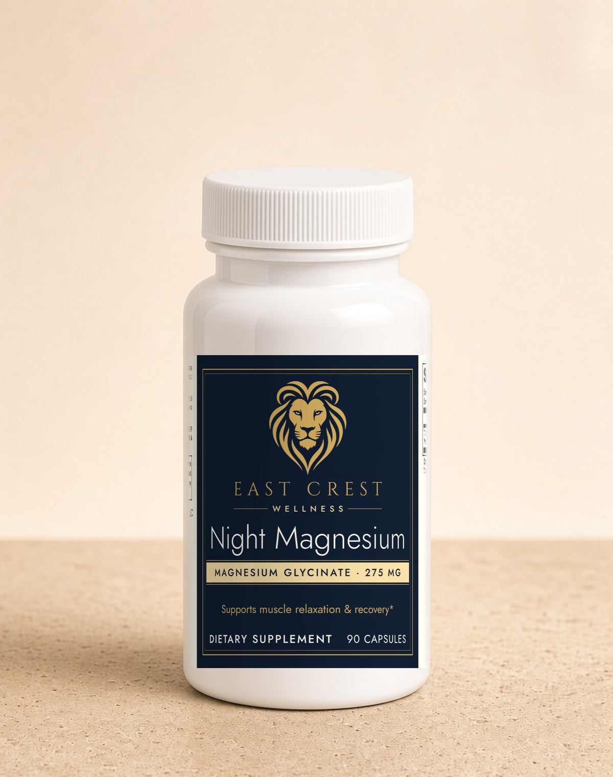 East Crest Wellness Night Magnesium, magnesium glycinate 275 mg, 90 capsules