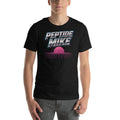 Peptide Mike Tee – 80s Neon, Black, front