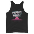 Peptide Mike Tank – 80s Neon, Black, front